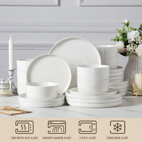 Malacasa Leah cereal bowls displaying generous 26 oz capacity for soups and cereals.