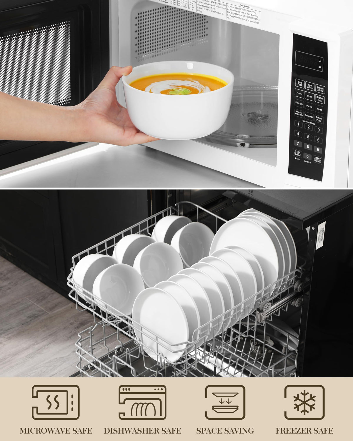 MALACASA LEXI cereal bowl designed for everyday breakfasts.