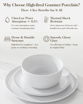 MALACASA LEXI close-up shows smooth glaze and premium quality porcelain.