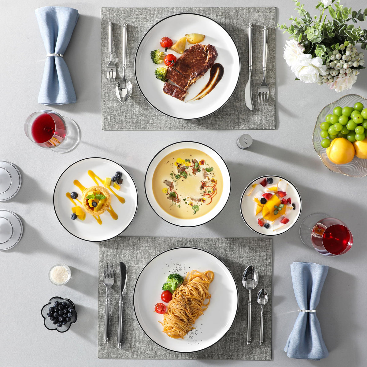 Malacasa Luna 24-piece set shown in packaging and on table for gifting ideas.