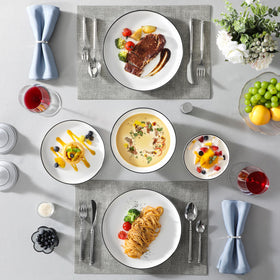 Malacasa Luna 24-piece set shown in packaging and on table for gifting ideas.