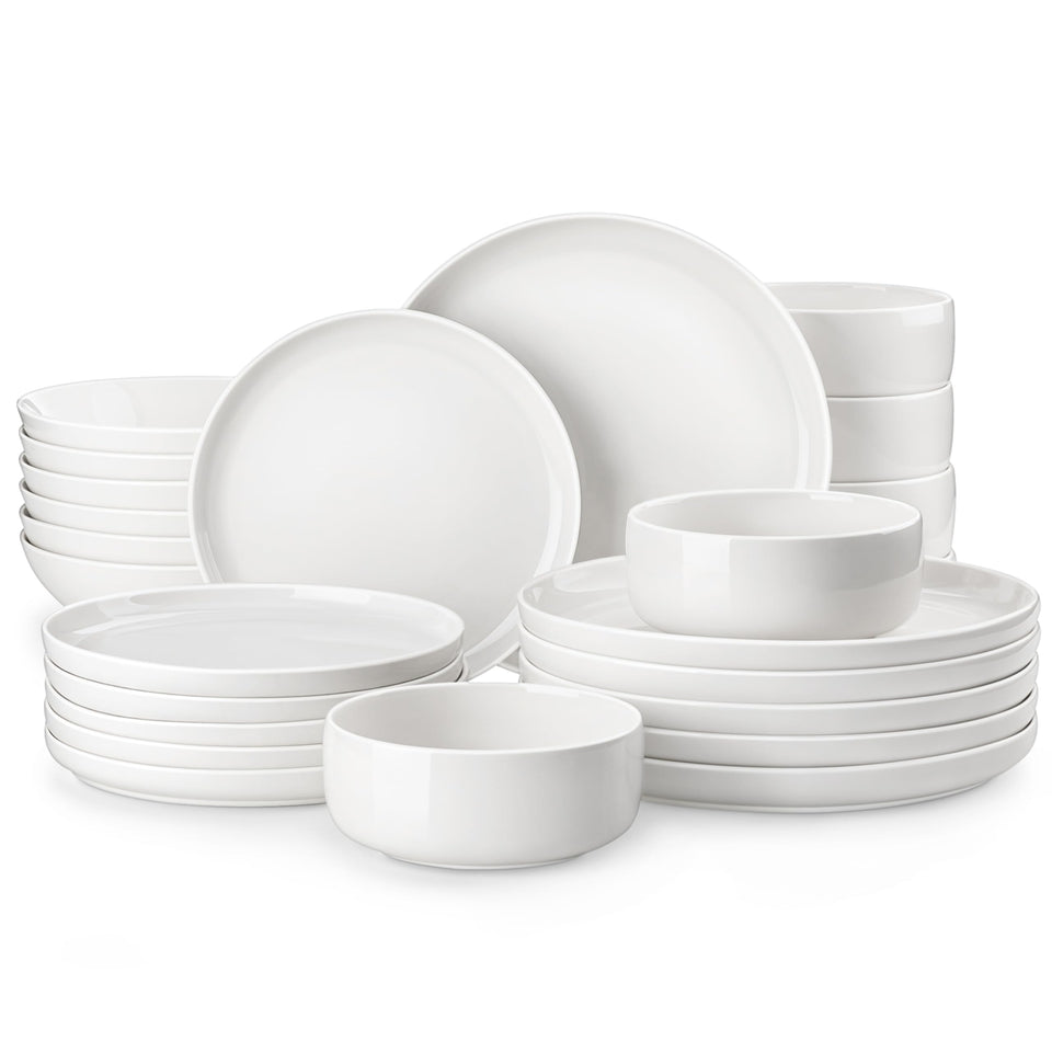 MALACASA LUNA dinner plate for everyday meals in durable porcelain