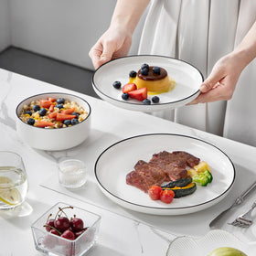Malacasa Luna dishwasher-safe testing—easy cleanup after meals.