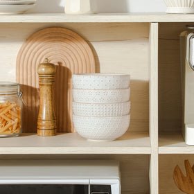 Malacasa Lydia Arctic white finish fits any table setting