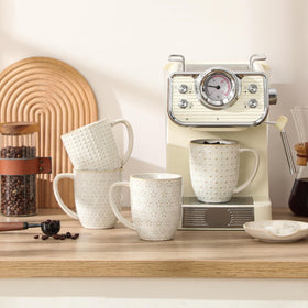 MALACASA Lydia 16oz mug with a comfortable handle for daily coffee.