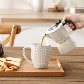 MALACASA Lydia mug care tips to keep glaze pristine after washing.