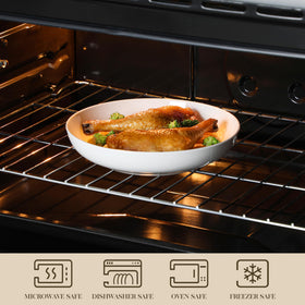 MALACASA bowls highlighting microwave and dishwasher safe features