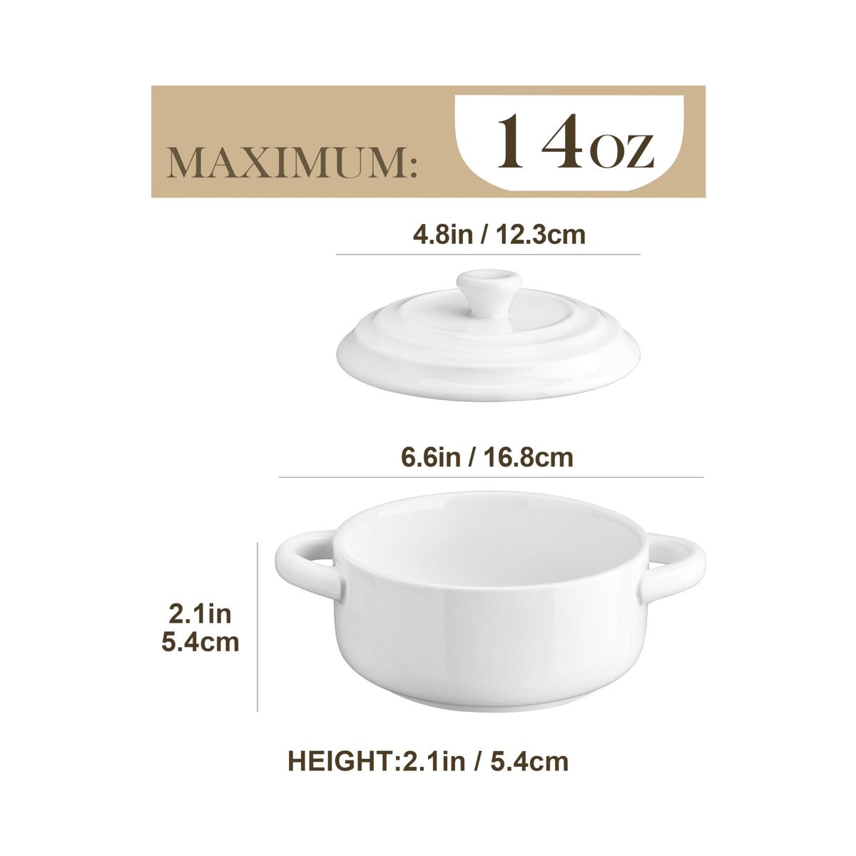 MALACASA cocotte with lids preserves heat and keeps leftovers fresh.