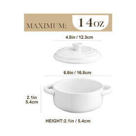 MALACASA cocotte with lids preserves heat and keeps leftovers fresh.