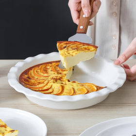 MALACASA dishwasher-safe pie plate for quick cleanup