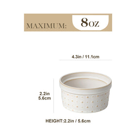 MALACASA oven-safe ramekins withstand heat up to 500°F for versatile baking