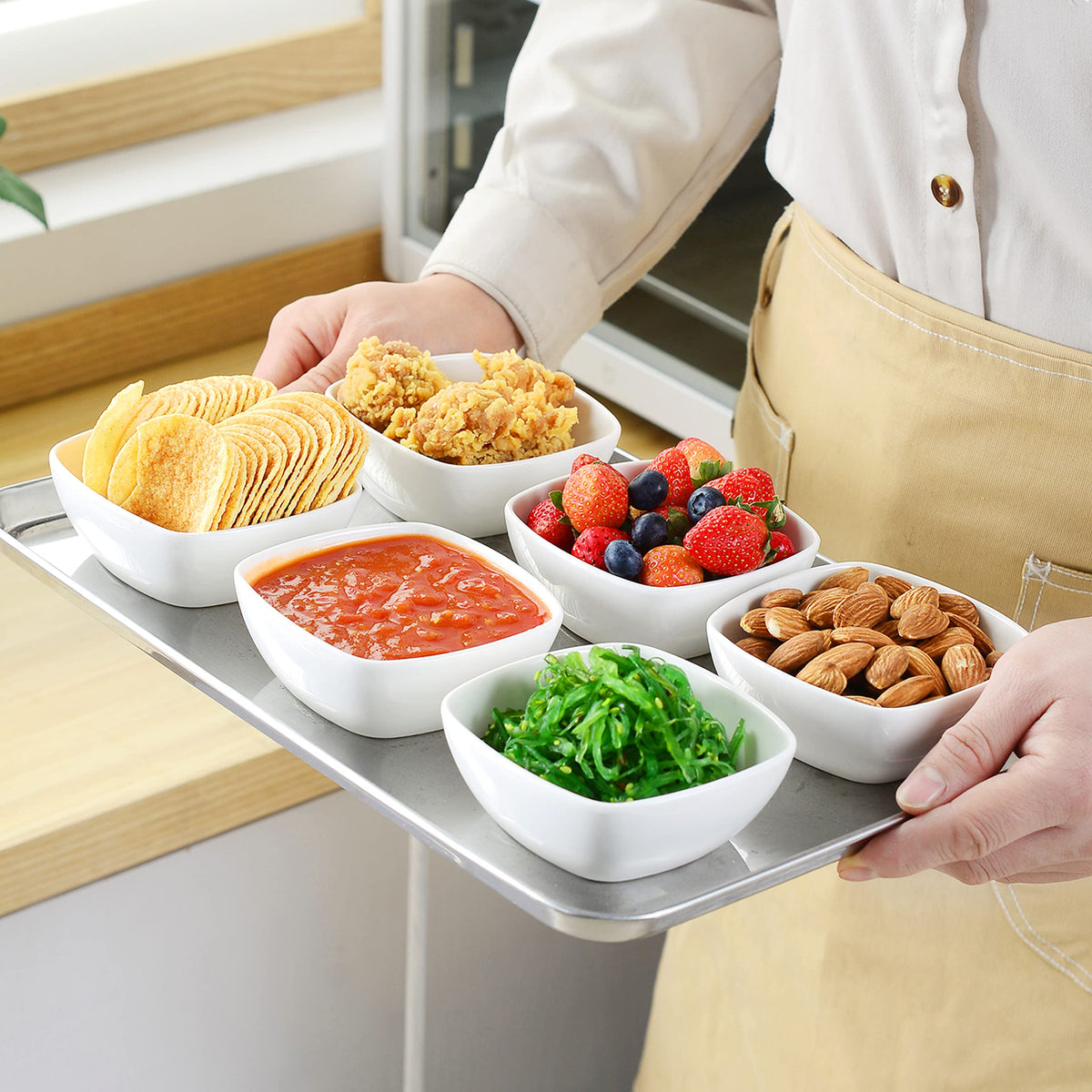 MALACASA oven-safe design transitions smoothly from fridge to table.