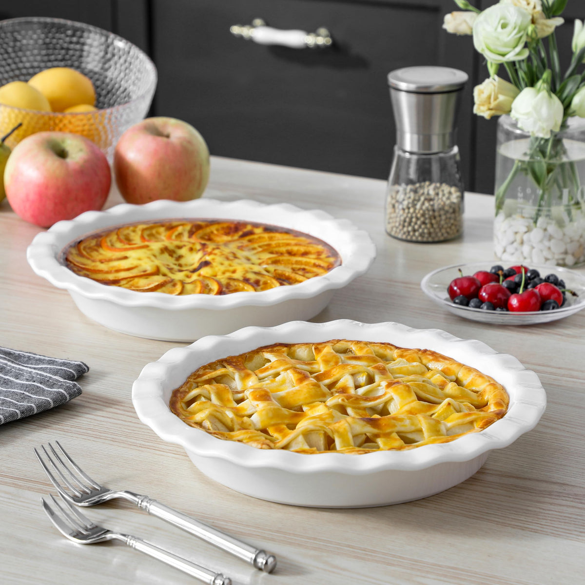 MALACASA pie pans gift-ready packaging for celebrations