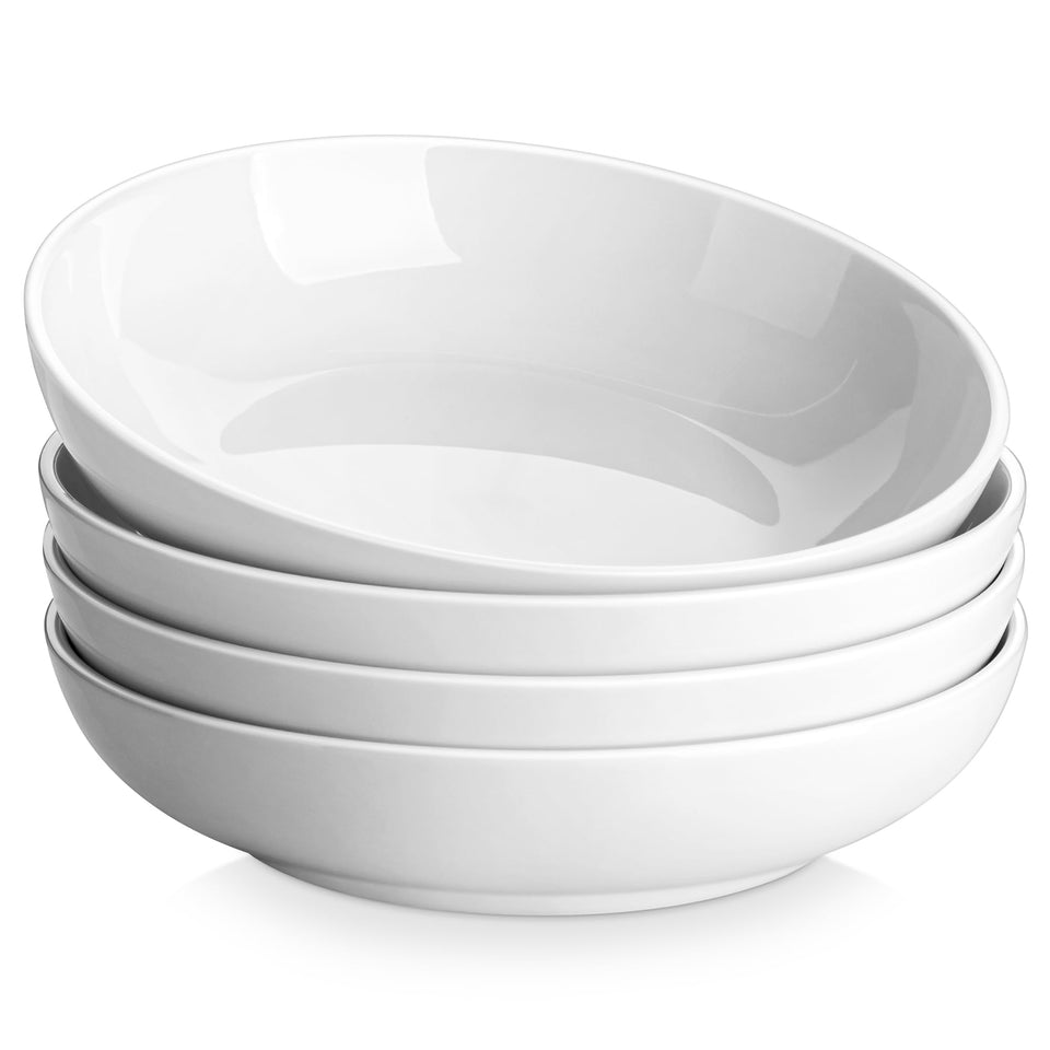 MALACASA Regular pasta bowls, top view, 42 oz capacity for meals
