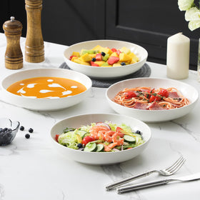 MALACASA Regular pasta bowls dishwasher-safe ease of cleanup after meals