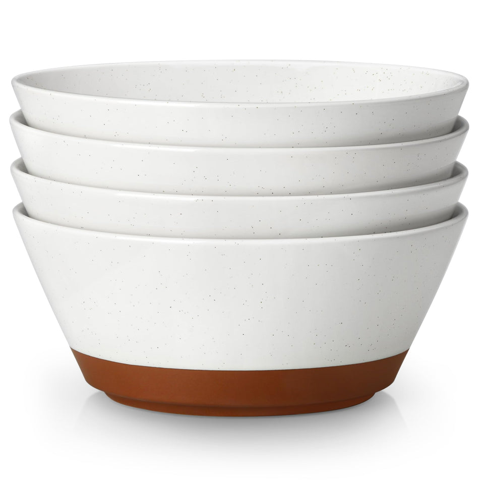 MALACASA salad bowls 4pc with 60oz capacity for large servings