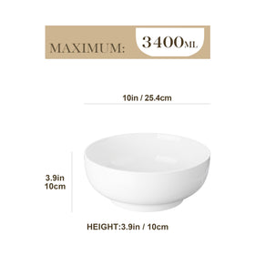 Close-up of Malacasa ceramic bowls highlighting durable porcelain for daily use.