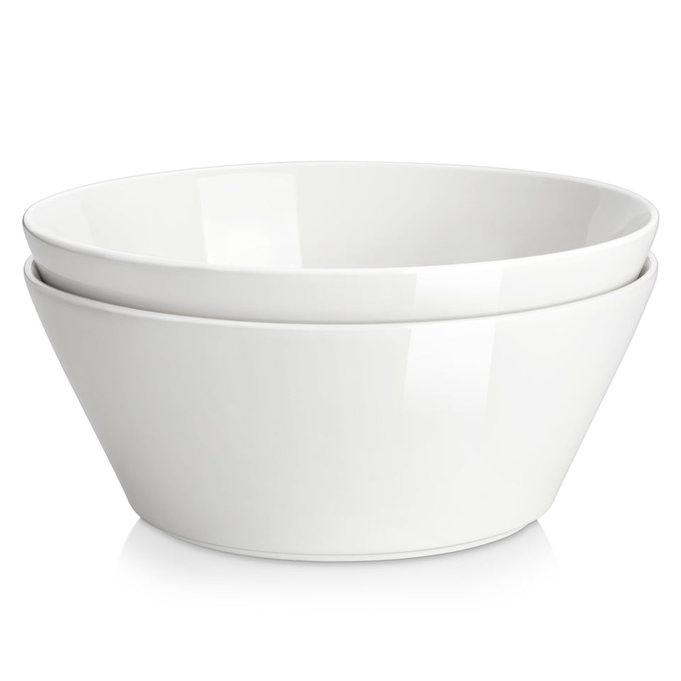 MALACASA serving bowls 105oz set shown for large salads and entrees