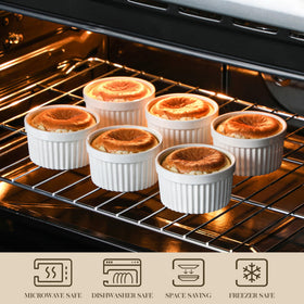 MALACASA souffle dishes: great for light, airy desserts with steady oven performance