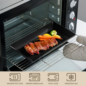 MALACASA sturdy metal rack supports varied displays securely