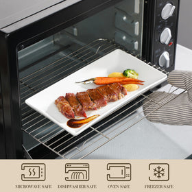 Malacasa sturdy three-tier stand provides stable, eye-catching food presentation