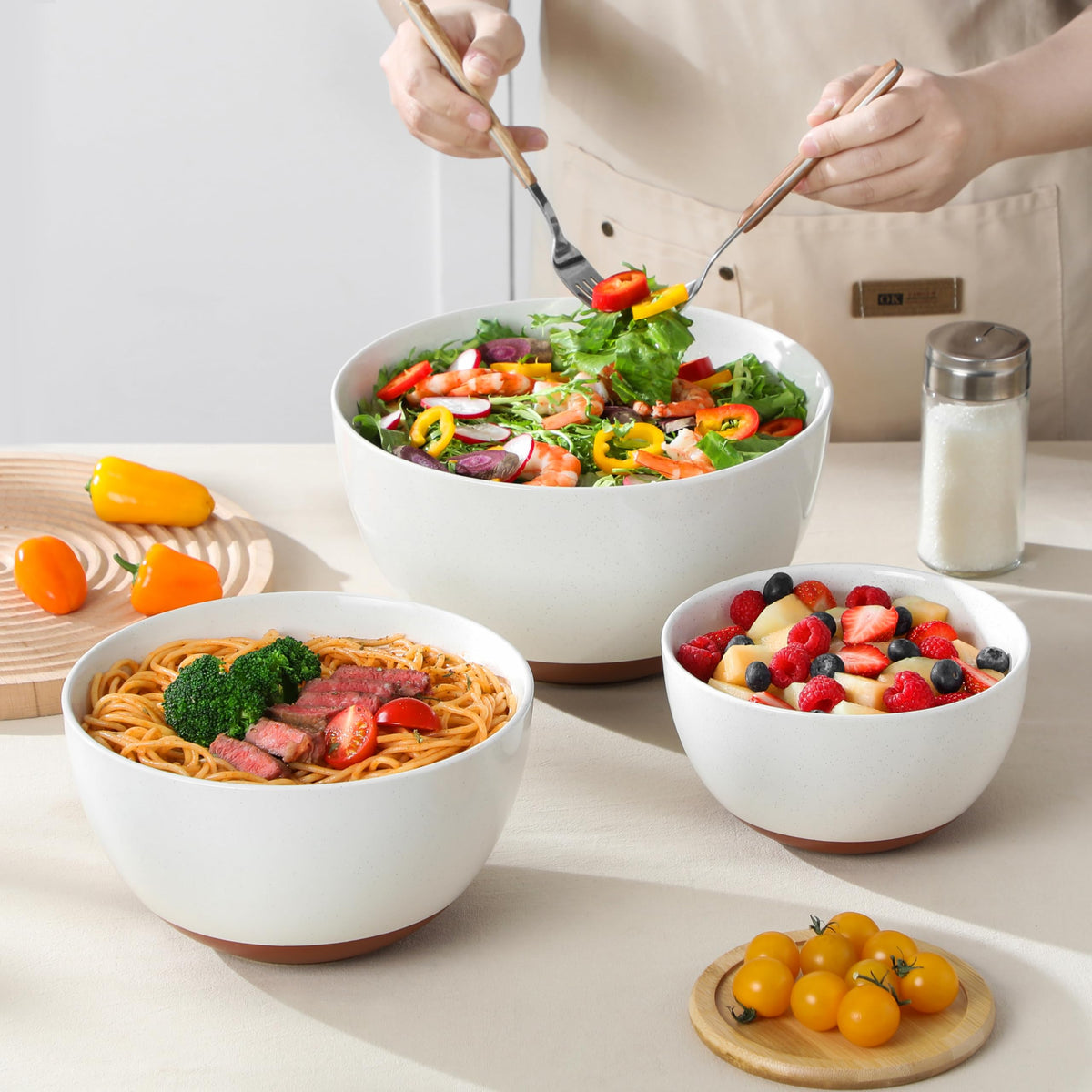 MALACASA Tara oven-safe bowl for baking and browning