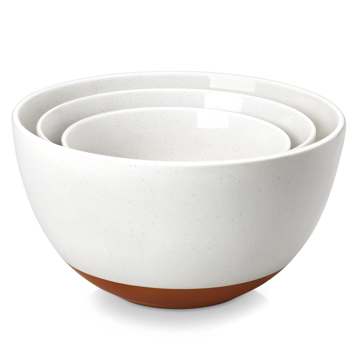 MALACASA Tara 1.44 qt nesting ceramic mixing bowl for small-batch prep