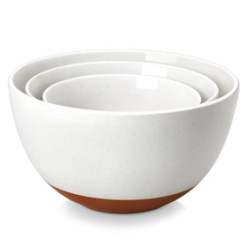 MALACASA Tara 1.44 qt nesting ceramic mixing bowl for small-batch prep