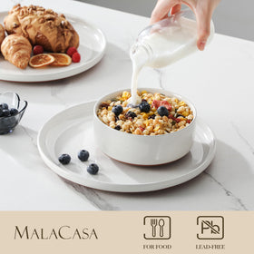 MALACASA Tara 26 oz cereal bowl ideal for breakfast