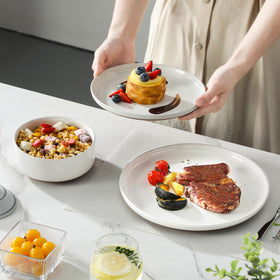 MALACASA Tara dishwasher and microwave safe for everyday convenience.