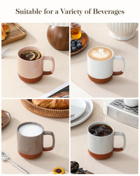 MALACASA Tara ergonomic handle provides comfortable grip for hot drinks