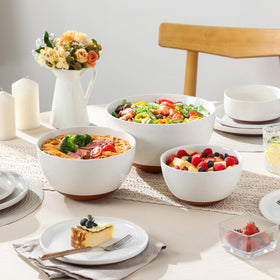 MALACASA Tara gift-set ceramic bowls for weddings or housewarmings
