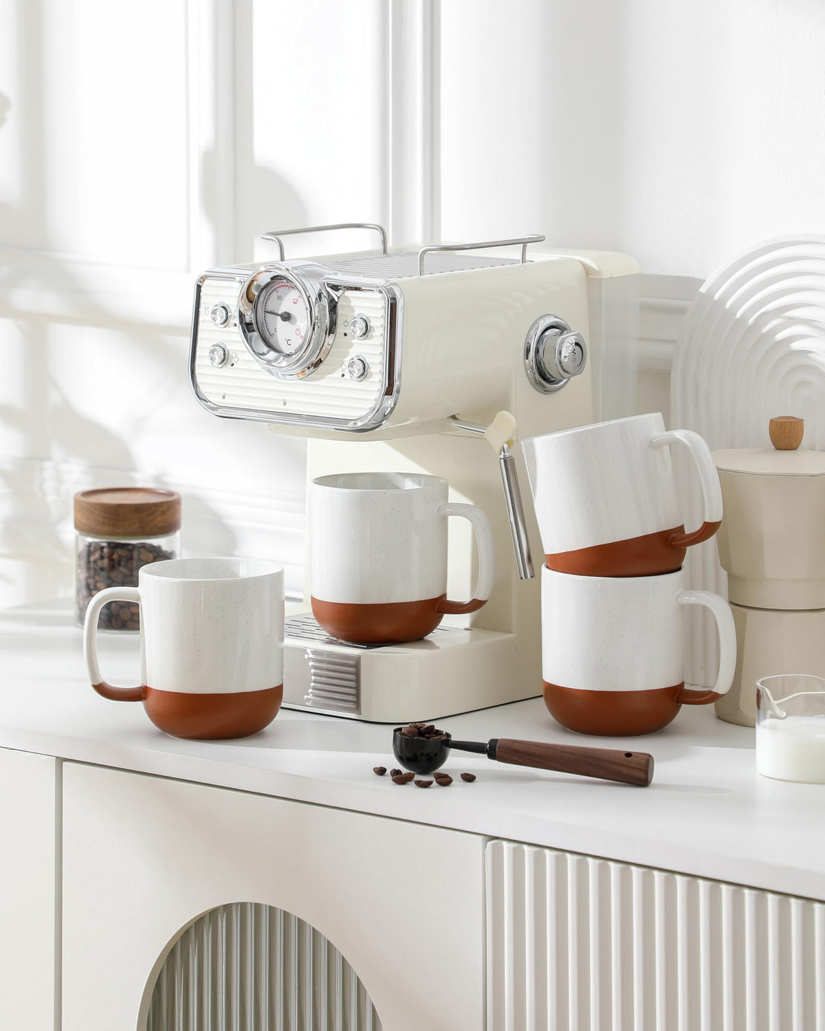 MALACASA Tara mugs are microwave and dishwasher safe for quick care.