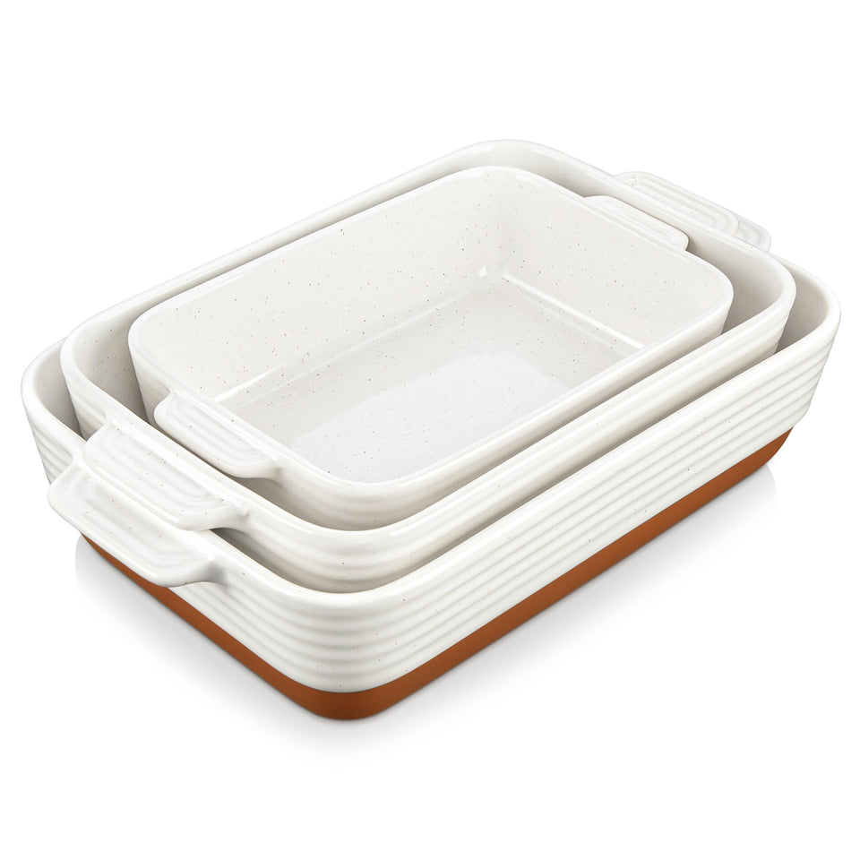 MALACASA TARA rectangular baking dish 14.5-inch showing a versatile oven-to-table casserole option