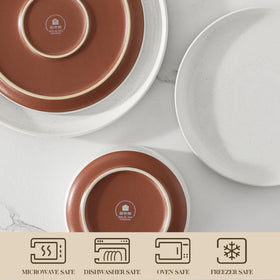 MALACASA TARA 6-person service, coordinated dinnerware for family gatherings.