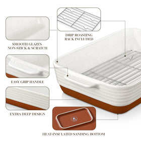 MALACASA Tara sesame seed pattern adds warm, elegant style to your kitchen