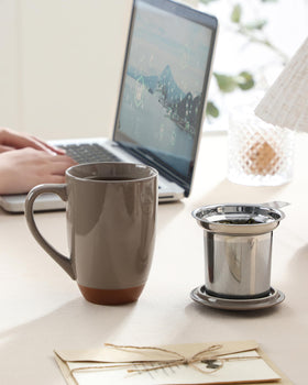 MALACASA mug dishwasher-safe for effortless cleaning after tea.