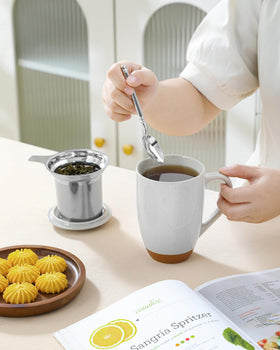 MALACASA speckled glaze adds modern aesthetic to kitchen or desk