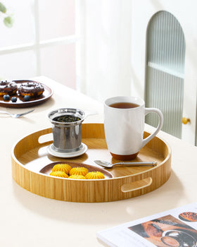 MALACASA speckled glaze finish adds tactile charm to beverages.