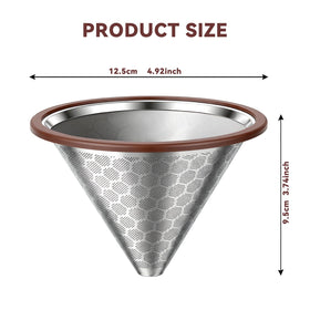 Malihoo filters top-fit over rim for easy removal and thorough cleaning.