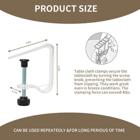 MALOGRILL close-up knob demonstrates easy clockwise tightening to secure cloth.