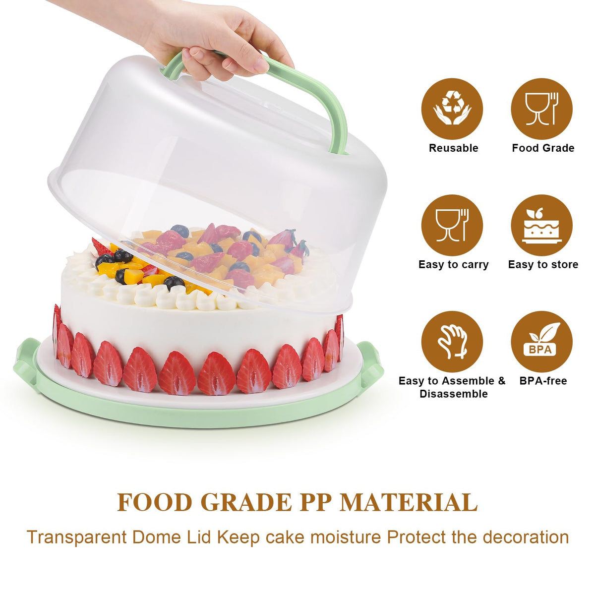 Mamajardin detachable cupcake carrier adds flexibility for treats of all sizes.