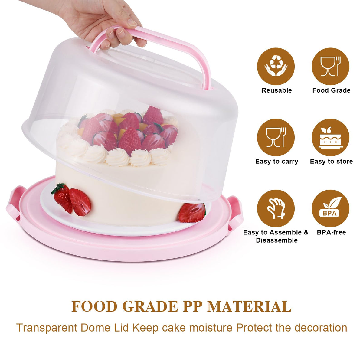 Mamajardin durable locking clips keep the lid secure during travel.