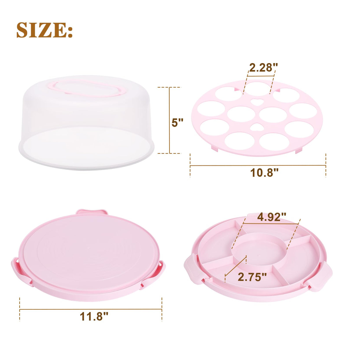 Mamajardin portable cake transport ideal for parties and picnics.