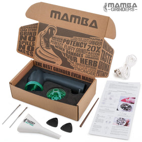 Compact, stylish Mamba grinder makes a thoughtful gift for herb lovers.