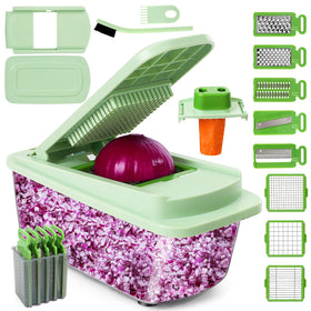 MAMICOOKER Vegetable Chopper assembled for all-in-one prep