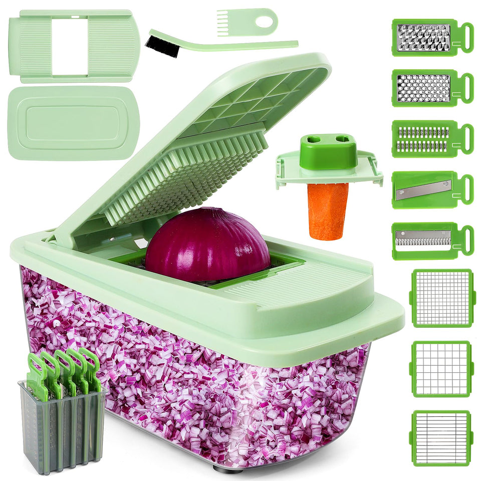 MAMICOOKER Vegetable Chopper assembled for all-in-one prep