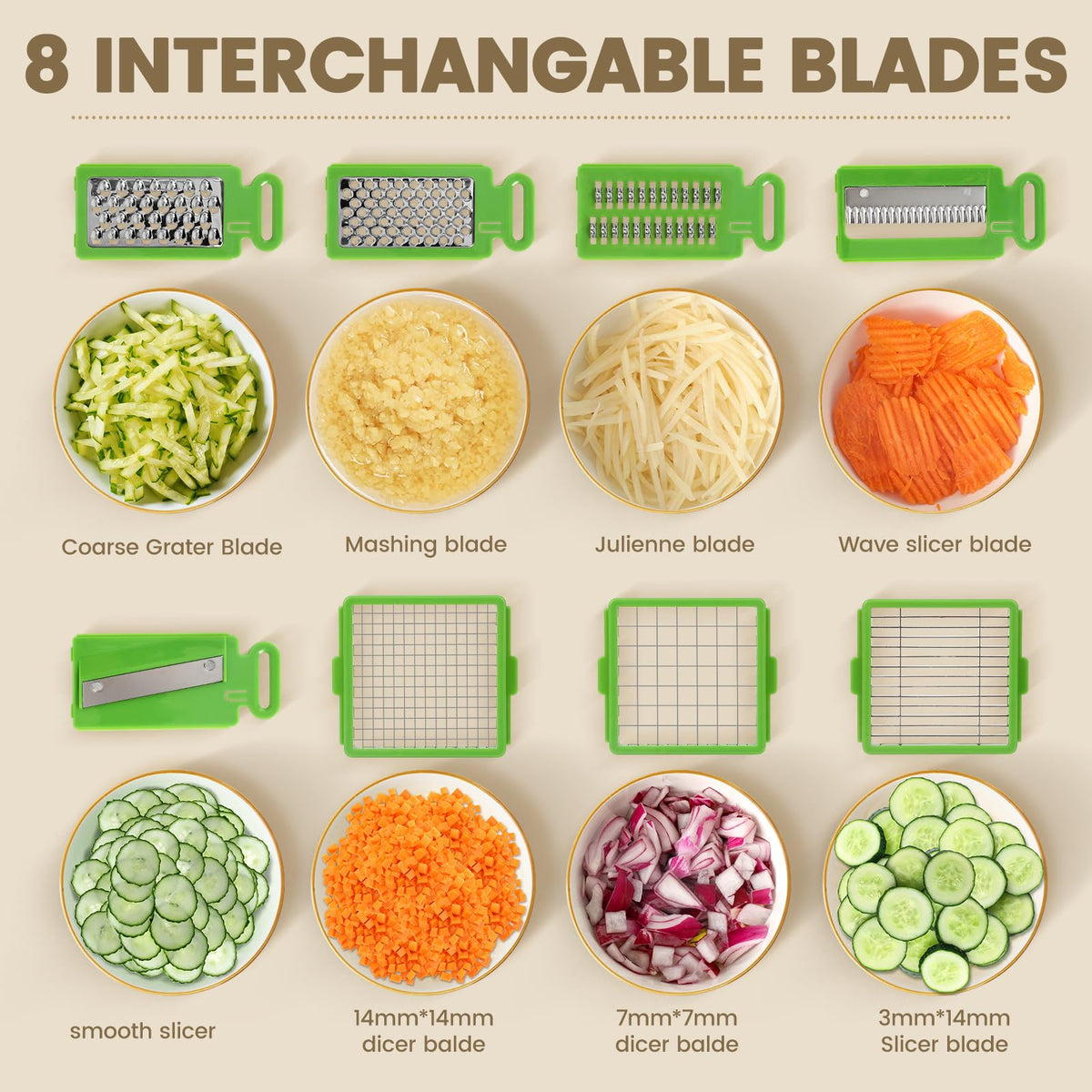 MAMICOOKER grating blade shredding cheese or veggies quickly