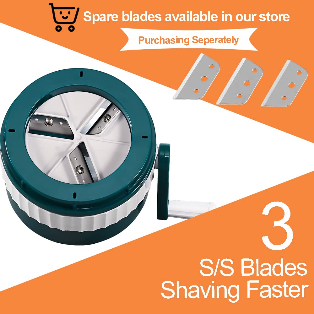 MANBA Manual crank operation lets you shave ice anywhere without power
