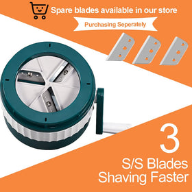 MANBA Manual crank operation lets you shave ice anywhere without power